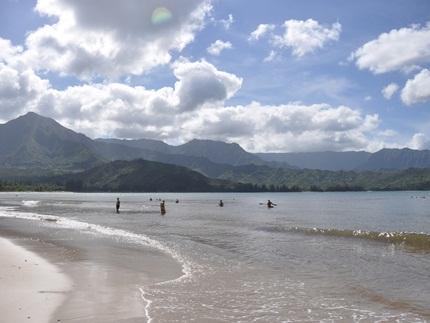 Hanalei Pavilion - Lifeguarded,  Kauai Beaches