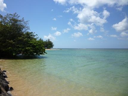 Anini Beach,  Kauai Beaches - Calm Anini Beach waters