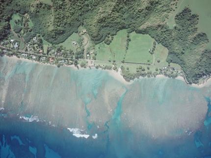 Anini Beach,  Kauai Beaches - Anini from the air