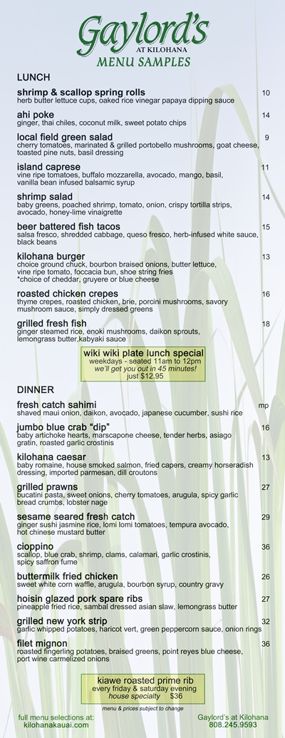 lunch-menu Lunch and Dinner Menu