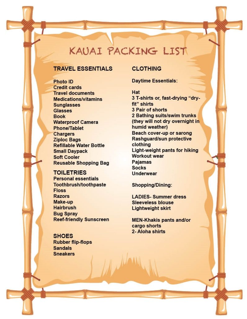 Kauai Vacation Tips