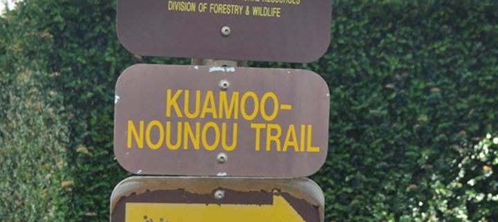 Nounou Trail Sign